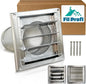 (5 Inch) Wall Vent Cover with Metal Mesh Screen,Exterior Hood Vent for House,Extended air Pipe.