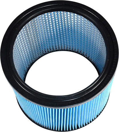 HQRP High Efficiency H13 HEPA Cartridge Filter 2-pack Replacement for Shop-vac 90340 90350 90304 90344 9034033, Fits most 4-16 Gallon Shop-Vac Wet/Dry Vacuums, Washable and Reusable, Blue