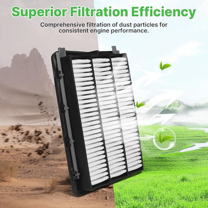 2PCS Engine Air Filter Fit for Hyundai Tucson 2016-2021, Kia Sportage 2017-2022 Air Filter Replacement Engine Filter Automotive Accessories# CA12065