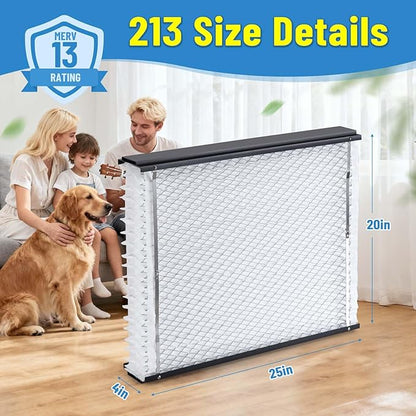 2 Pack 213 Replacement Air Filter, 20x25x4 Inches, MERV 13 Furnace Compatible with Aprilaire 1210, 1620, 2210, 2216, 3210, 4200, NOTE: Not Fit for 1213 Upgrade Kit,Model 2120, 2200