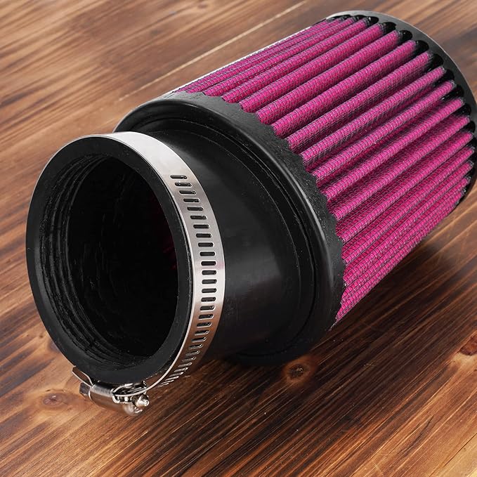 High Performance Upgraded 62mm Air Filter Adapter Intake and Spark Plug Kit for Predator 212cc 6.5Hp Baja MB165 & MB200 BK200 BT200X RT200 Mini Bike Go Kart Red
