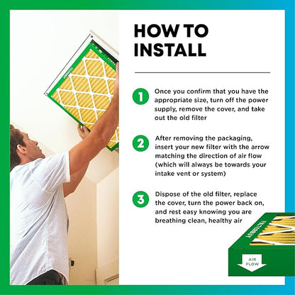 Filterbuy 12x18x1 Air Filter MERV 11 Superior Pet & Allergy Defense (6-Pack), Electrostatic Pleated HVAC AC Furnace Filters Replacement, Made in USA (Actual Size: 11.50 x 17.50 x 0.75)