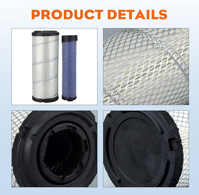 Hipa P821575 P822858 Outer Inner Air Filter for Donaldson FPG05 New Holland TC30 TC33D T1520 TC29D Kubota L3130 L4600 L3940 L3940 L3300