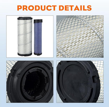 Hipa P821575 P822858 Outer Inner Air Filter for Donaldson FPG05 New Holland TC30 TC33D T1520 TC29D Kubota L3130 L4600 L3940 L3940 L3300