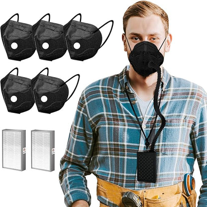Breathable Powered Air Purifying Makes with Filter for Dust, Sanding, Polishing, Woodworking,weeding,Protection works