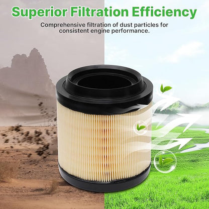 2PCS Engine Air Filter Fit for Ford Bronco 2021-2025 2026 2.3L/2.7L, Ford Ranger 2024 2025 2026 2.3L Car Replacement# MB3G-9601AA MB3Z-9601A Automotive Accessories
