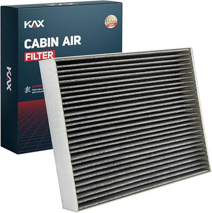 KAX Cabin Air Filter with Activated Carbon, CF11775 Replacement for Fusion 2013-2020, Edge 2015-2023, MKZ 2013-2020, Nautilus 2019-2023, Continental 2017-2020