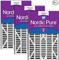 Nordic Pure 16x25x3 (Actual Size: 15 13/16 x 24 5/16 x 3) MERV 8 Trion Air Bear Cub Replacement 255649-101 Air Filters 3 Pack