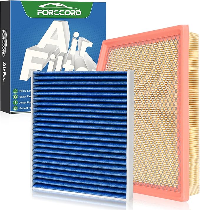 Cabin & Engine Air Filter Fit for Chrysler Pacifica 2017-2026 V6 3.6L Flex/Gas, Voyager 2020-2026 3.6L Gas Air Filter Replace#CA12091 68214516AA CF12283 Car Accessories