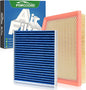 Cabin & Engine Air Filter Fit for Chrysler Pacifica 2017-2026 V6 3.6L Flex/Gas, Voyager 2020-2026 3.6L Gas Air Filter Replace#CA12091 68214516AA CF12283 Car Accessories