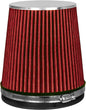 RED 6" 152 mm Inlet Short Truck Air Cone Replacement Performance Washable Clamp-On Dry Air Filter (6" Tall)