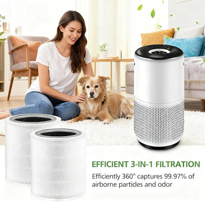 2 Pack Core 400S Core 400S-P Pet Care Replacement Filter Compatible for LEVOIT Core 400S Smart WiFi Air Purifie-r, Core 400S-RF-PA (LRF-C401-YUS)