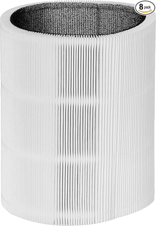 BLUEAIR Blue Pure 311 Auto Genuine Replacement Filter,Particle and Activated Carbon,fits Blue Pure 311 Auto Air Purifier,(Pack of 8)