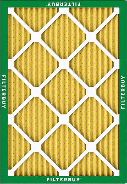 Filterbuy 17x21x1 Air Filter MERV 11 Superior Pet & Allergy Defense (4-Pack), Electrostatic Pleated HVAC AC Furnace Filters Replacement, Made in USA (Actual Size: 16.50 x 20.50 x 0.75)