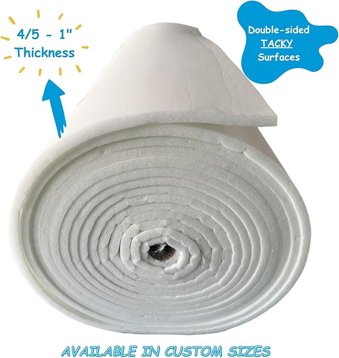 Spray Booth Ceiling Filter, High-Capacity Intake Air Filter for Downdraft Booths (4/case, 26" x 144")