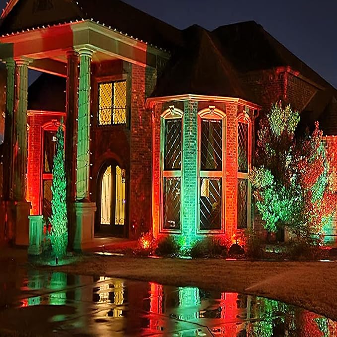 10 Pack Gel Light Filter Transparent Color Film Plastic Sheets Colored Overlays Correction Lighting Filters for Christmas Landscape Led Light or Reading (red+Green)