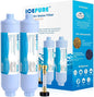 ICEPURE RV Water Filter system for Garden, RV, Pool, Camper, Marine, Boat Hose for Drinking, Car Washing, Gardening, Planting, Spa, Reduces Chlorine, Odors, with 1 flexible hose protector, 2PACK
