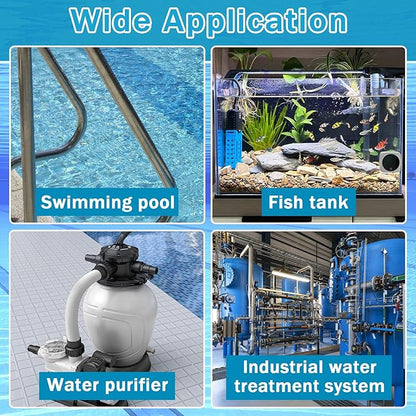 ZeeDix 3.2 lbs Pool Filter Balls for Sand Filter Pump, New Upgrade Efficient Swimming Pool Filter Sand Alternative(Equals 100 lbs Pool Filter Sand), Reusable Eco-Friendly Fiber Filter Media Balls