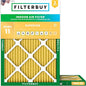 Filterbuy 16x18x1 Air Filter MERV 11 Superior Pet & Allergy Defense (2-Pack), Electrostatic Pleated HVAC AC Furnace Filters Replacement, Made in USA (Actual Size: 15.50 x 17.50 x 0.75)