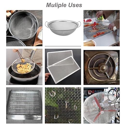 304 Stainless Steel Mesh 100Mesh, 15.7"x47.2"(40x120cm) Metal Mesh Screen, Woven Fine Wire Mesh Easy to Cut for Filter Mesh, Filtration Cloth and DIY Project
