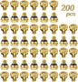 KUWAN 0.016" Orifice (0.4mm) Thread UNC 10/24 Brass Misting Nozzles Low Pressure Atomizing Misting Sprayer Water Hose Nozzle for Greenhouse, Landscaping, Outdoor Cooling Mister System (200PCS)