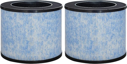 F100 Filter Replacement, Compatible with Instant® AP100 Small Air Purifier, H13 Grade True HEPA Filter with Antimicrobial Coating and Activated Carbon Filter, 2 Pack