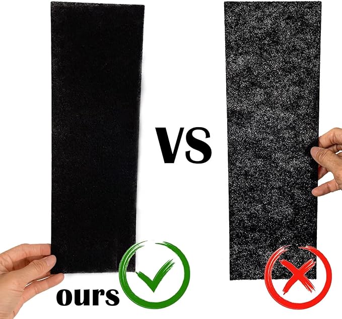 Activated Carbon Air Vent Filters for Home - 4" x 12" Dust Control Floor Vent Filters - Air Filter Freshener for Home Vents to Purify Indoor Air and Homes - Register Filters for Floor Vents (24-Pack)