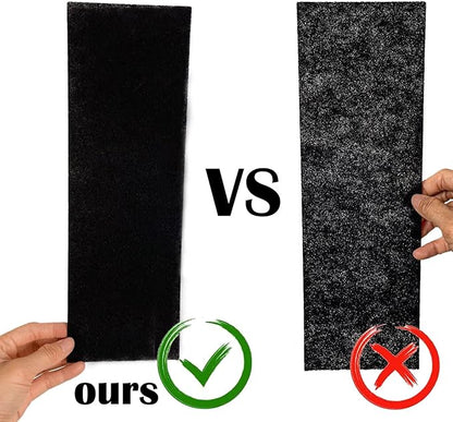 Activated Carbon Air Vent Filters for Home - 4" x 12" Dust Control Floor Vent Filters - Air Filter Freshener for Home Vents to Purify Indoor Air and Homes - Register Filters for Floor Vents (24-Pack)