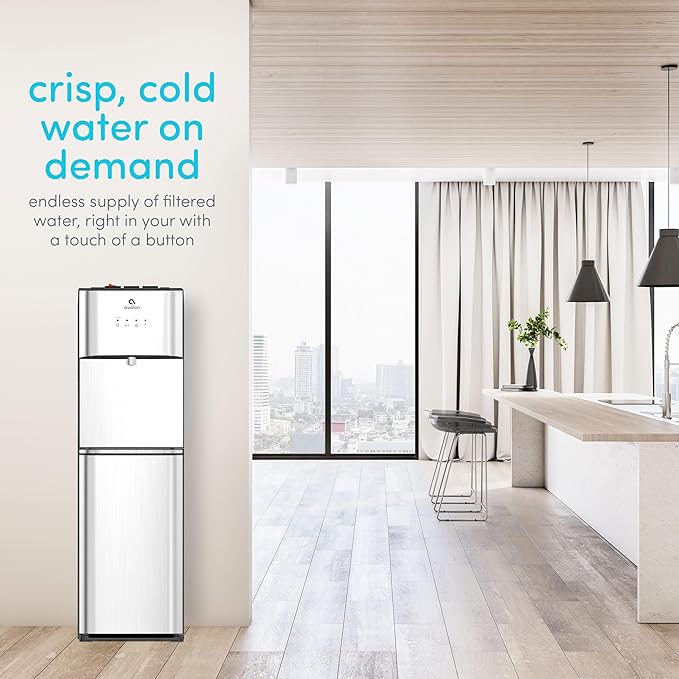 Avalon Self Cleaning Bottleless Water Cooler Water Dispenser - 3 Temperature Settings - Hot, Cold & Room Water, Durable Stainless Steel Cabinet, NSF Certified Filter- UL Listed