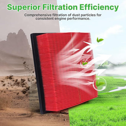 2PCS Engine Air Filter CA10755 for 2011-20 Toyota Sienna; 14-19 Highlander; 2010-2022 Lexus Rx350; 2011-26 Dodge Durango; 2011-2021 Jeep Grand Cherokee, Replace #17801-0P050 Automotive Accessories