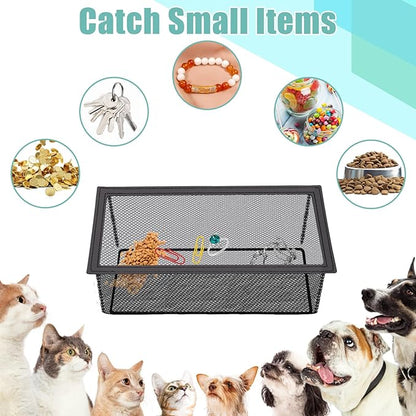 6PCS Floor Register Cover Trap 4"x12", Mesh Floor Vent Screen Net with Frame, Air Vent Filter Mesh Catcher for Hair Debris (4 x 12 Inch)