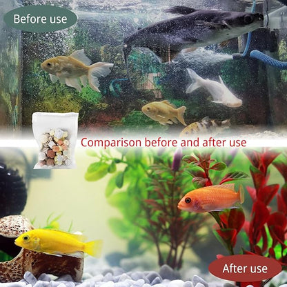 10 Pack Aquarium Filter Media Bags, 5.5 x 7.9 Inch Reusable Mesh Bags with Zipper for Activated Carbon Resins (10)