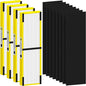 FLT4825 HEPA Filter B Replacement Compatible with G-Guardian AC4825, AC4300, AC4900, AC4825DLX, AC4850, CDAP4500, AP2200 Air Purifier, 4 H13 True HEPA Filters + 8 Activated Carbon Pre-Filters, Yellow
