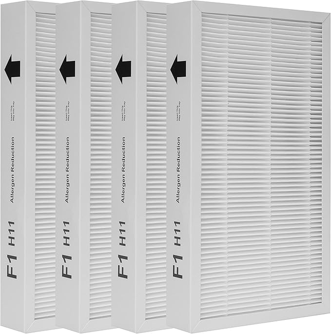 F1 Filter Allergen Reduction, Replacement Filter Compatible with Filtrete C01 T02 Room Air Purifier FAP-C01-F1 and FAP-T02-F1,4 Pack