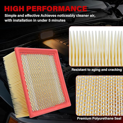 Filter Element Compatible with Dodge Ram 2500/3500/4500/5500 2019-2024 6.7L. Replace 68436631AA, 68157291AA, 53034051AB, 05083285AA, Fuel Filter, Oil Filter, Air Filter, Fuel Water Separator