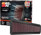 K&N High-Flow Original Lifetime Engine Air Filter: Increase Power: Premium, Washable: Compatible with 2002-2020 TOYOTA: 4Runner, Tacoma, Tundra, FJ, Hilux, Land Cruiser, 33-2281
