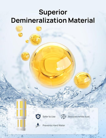 DREO Demineralization Cartridge 3-Pack for Humidifiers, Compatible with Dreo Humidifiers HM311/311S/524/524S, Prevent Mineral Build-up, Filter Hard Water, Eliminate White Dust