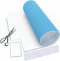 20 x 140" Air Vent Filters, 0.5-inch Thickness MERV 8 Filter Material, Cut Into About 100 Filters, HVAC Furnace Vent Filters for Home, Floor, Ceiling, Grilles (48PCS Adhesive Hook Tape)