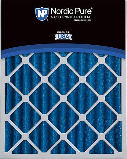 Nordic Pure 16x20x4 (Actual Size: 15 1/2 x 19 1/2 x 3 5/8) Pleated MERV 7 Air Filters 6 Pack