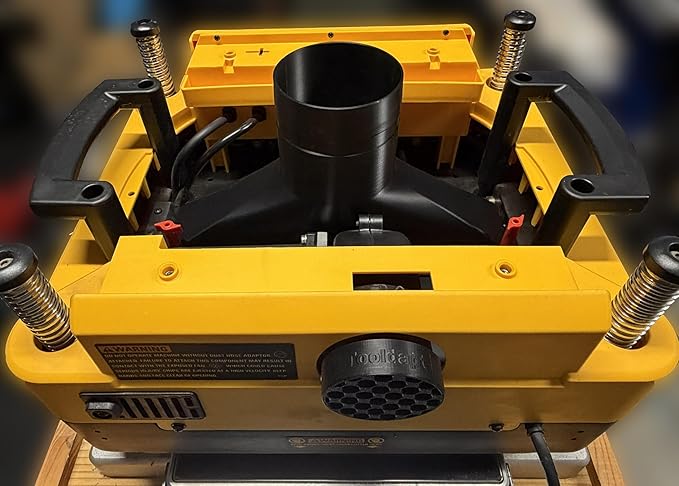 Improved Overhead Dust Port for DeWalt DW735 & DW735X - For 4" Dust Collection Hoses - Made in USA!