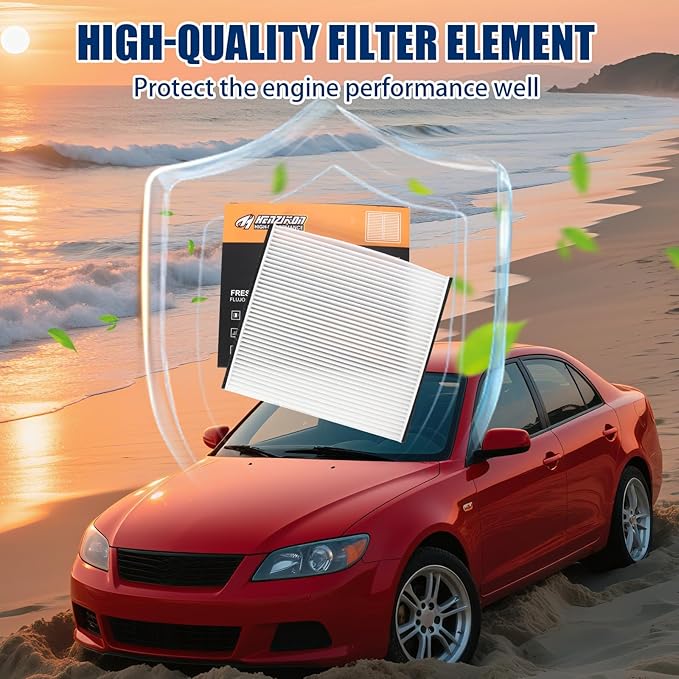 Cabin Air Filter 88568-52010 Compatible with w/Activated Carbon Fits Scion TC 2005-2010, XA 2004-2006, XB 2004-2006, Toyota Echo 2000-2005, RAV4 2001-2005