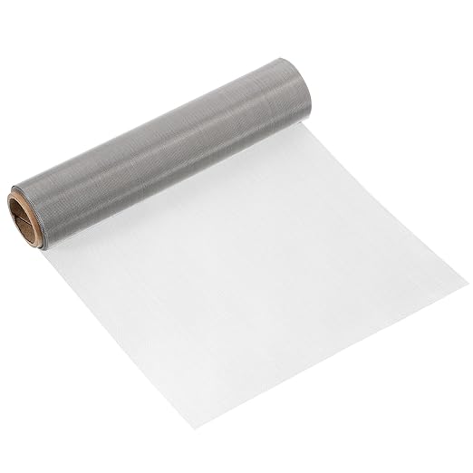 uxcell 40 Mesh 79" x 10" Woven Wire Mesh, 316 Stainless Steel Air Vent Filter Screen, Window Screen Mesh for DIY Projects Vents Cover Filtration Animals Fence