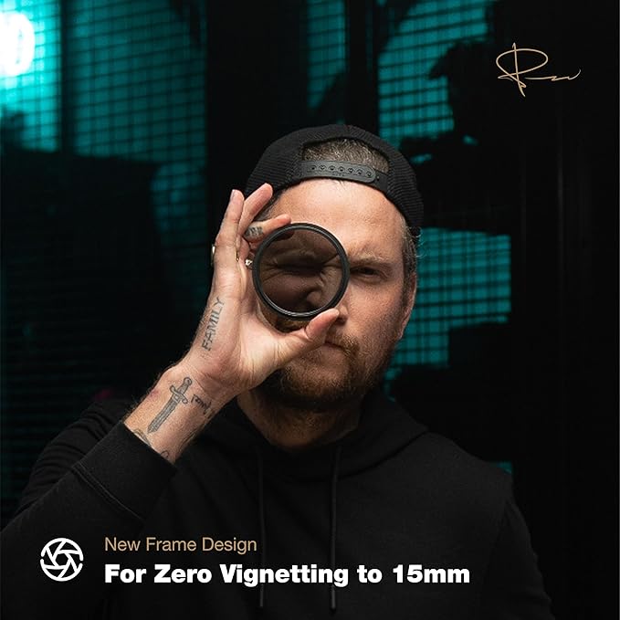 PolarPro 95mm Peter McKinnon VND Camera Filter - 6-9 Stop Variable Neutral Density Lens Filter for DSLR/Mirrorless Professional Video – PMVND Signature Edition II for Cinematic Shutter Speed Control