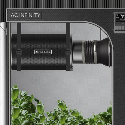 AC Infinity Refillable Carbon Filter Kit 4” with Additional Refill, Odor Removal Air Scrubber For 4" Inline Fan and Ducting, Reusable Charcoal Filter for Grow Tent Grow Room Hydroponics