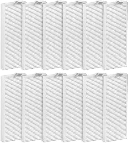 BRUVISH(12 Pack) HEPA Filters Compatible With Lefant M210P M210 Pro M210B M213S M210S M210 M213, OKP Life K2 K3 K3A K4 K5 Robot Vacuum Cleaner Filter Kit, Replacement Parts Filters Accessories