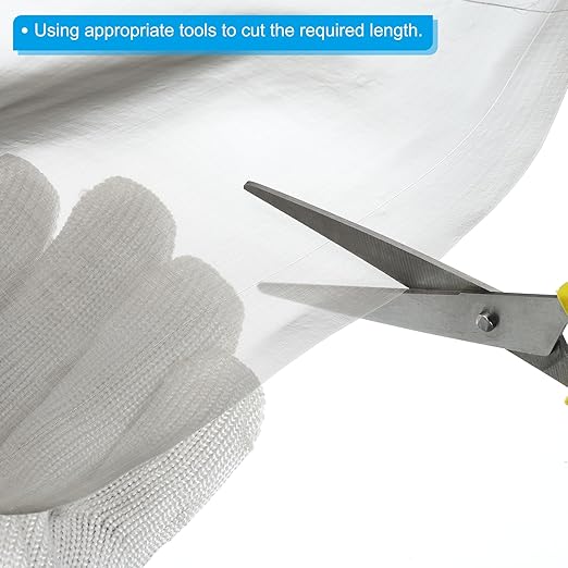 PATIKIL 40" L x 16" W Woven Wire Mesh, 200 Mesh 304 Stainless Steel Air Vent Filter Screen with Gloves for Window Security Vent Cover Filtration Animals Fence