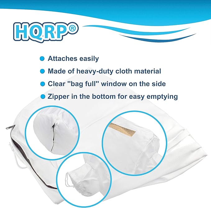 HQRP Cloth Dust Bag 15 Micron Replacement Dust Collector Bag Compatible with Rockler Wall Mount, Grizzly G0710 G1163, Shop Fox W1826, POWERTEC DC5370 DC5371 DC5372, Planers DeWalt Delta