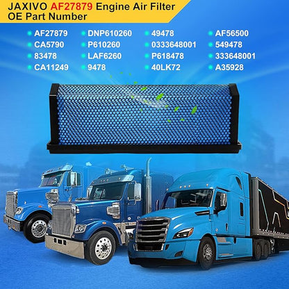 AF27879 Engine Air Filter Compatible with Freightliner 08-17 Cascadia,10-16 Coronado,DD13 DD15 DD16 Cummins ISX12 ISX15 Engine Trucks Accessories Parts Replaces CA5790 CA11249 AF56500