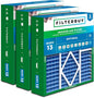 Filterbuy 20x25x5 Air Filter MERV 13 Optimal Smoke & Allergy Defense (3-Pack), Pleated HVAC AC Furnace Filters for Amana, Coleman, Goodman, Maytag, York, and More (Actual Size: 20.19 x 25.31 x 5.25)