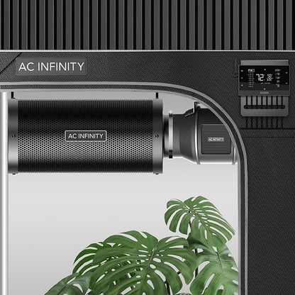 AC Infinity Air Carbon Filter XL 8", with Premium Australian Virgin Charcoal, Pre-Filter and Rope Hangers, Odor Scrubber fit for Inline Duct Fan, Odor Control, Hydroponics
